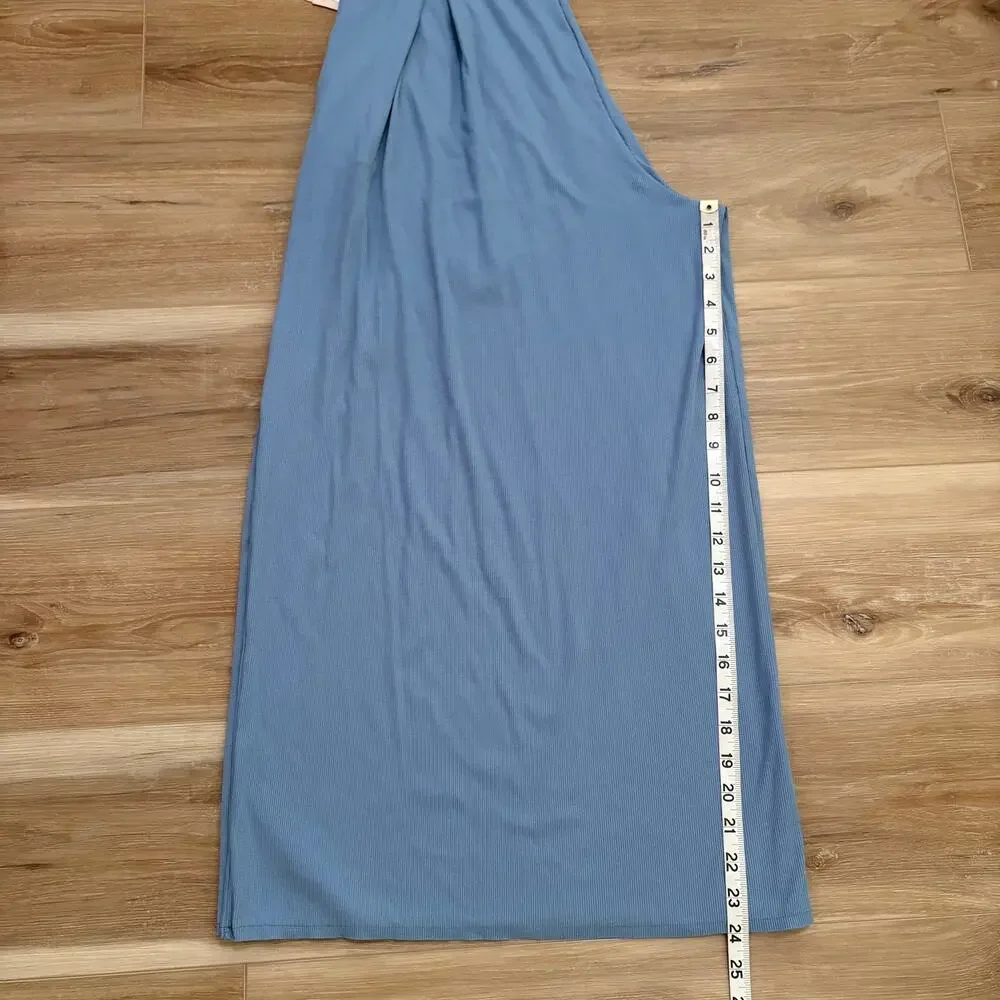 Popflex PETITE Halter Go with the Flow Jumpsuit Cool Creek L Petite - Picture 7 of 8